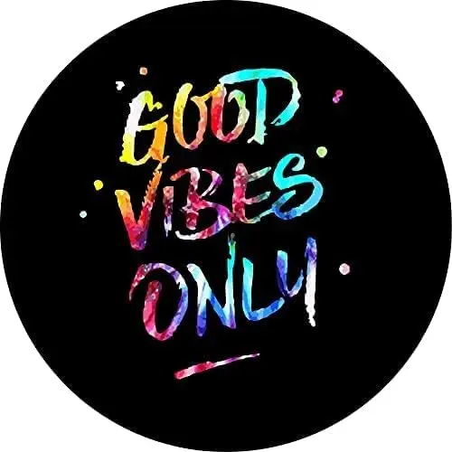 

Круглая Оловянная Вывеска «Good Vibes Only» («tie dye»), металлический жестяной знак, забавная Новинка для кухни, паба, кофейника, бара 12x12 дюймов, двор, сада, фермы