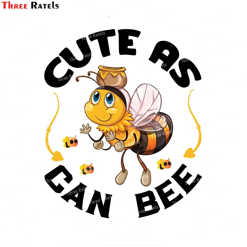 

Three Ratels Cute Cartoon Bee Kids Room Decoration Cute Bee and Flowers Creative Toilet Decal Wall Sticker