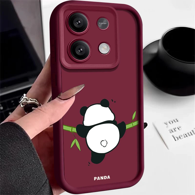 Adorable Panda Printed Soft TPU Phone Case