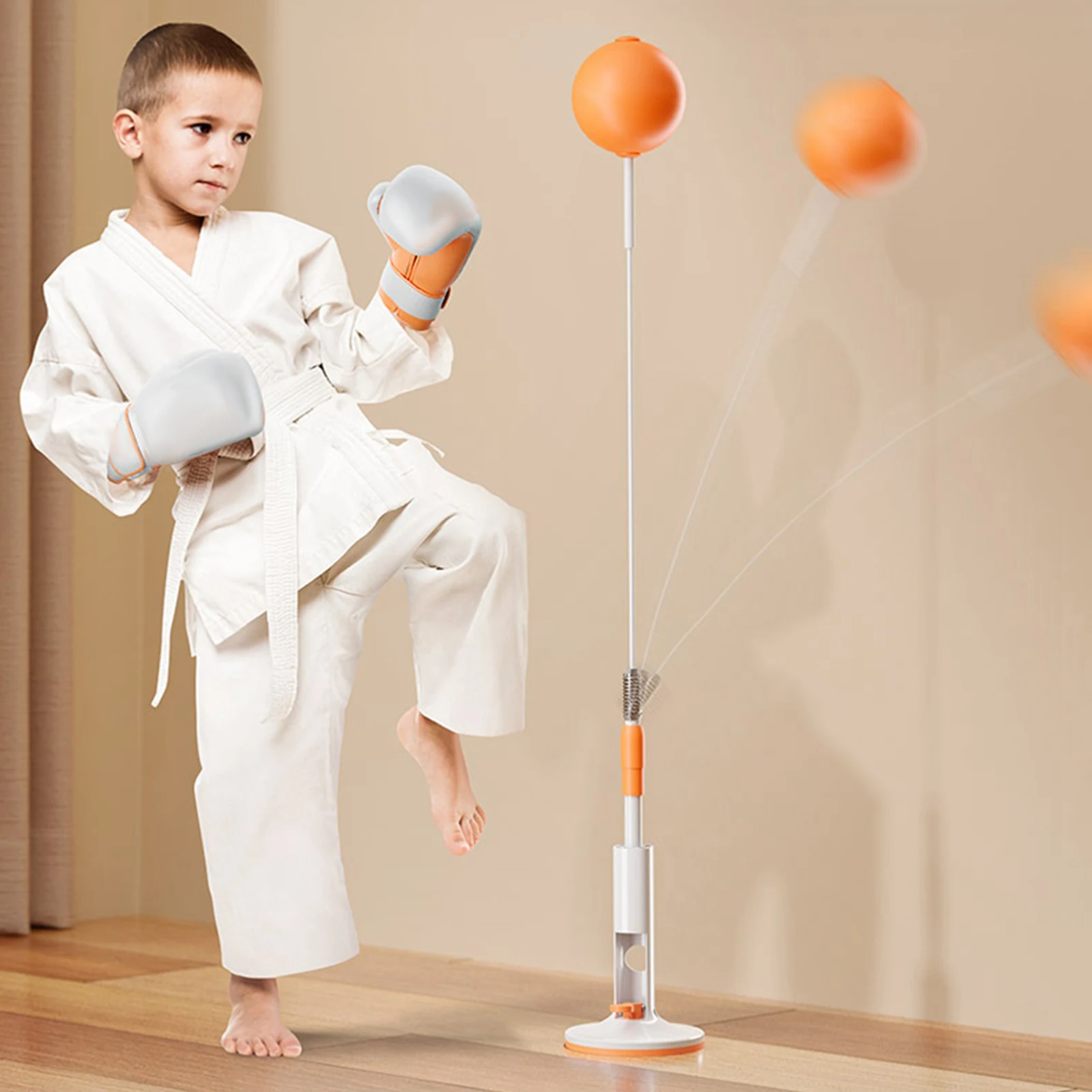 Boxing Reaction Ball Hand Eye Coordination Training Exercise Improve Reaction,Freestanding Punching Ball Height Adjustable