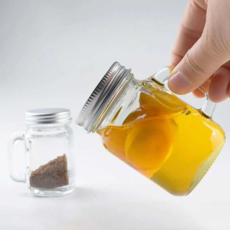 Mini Glass Sealed Bottle For Jam Honey Coffee Concentrate Milk Juice Leakproof Bottle With Lid Jar Portable Empty Jar Container 5