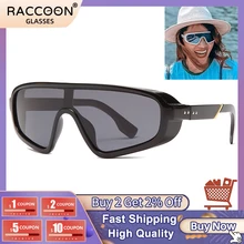 

2022 Vintage Punk Goggles Sunglasses Men Women Brand Design Fashion One Piece Retro Shades Sun Glasses Uv400 Eyewear Windproof