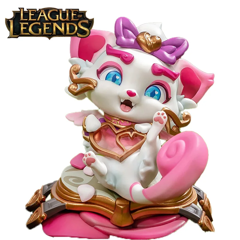 

In Stock Genuine Original League of Legends Heart Seeker Cat Yuumi Set Limited Edition PVC 11.5CM Action Model Ornament Gifts