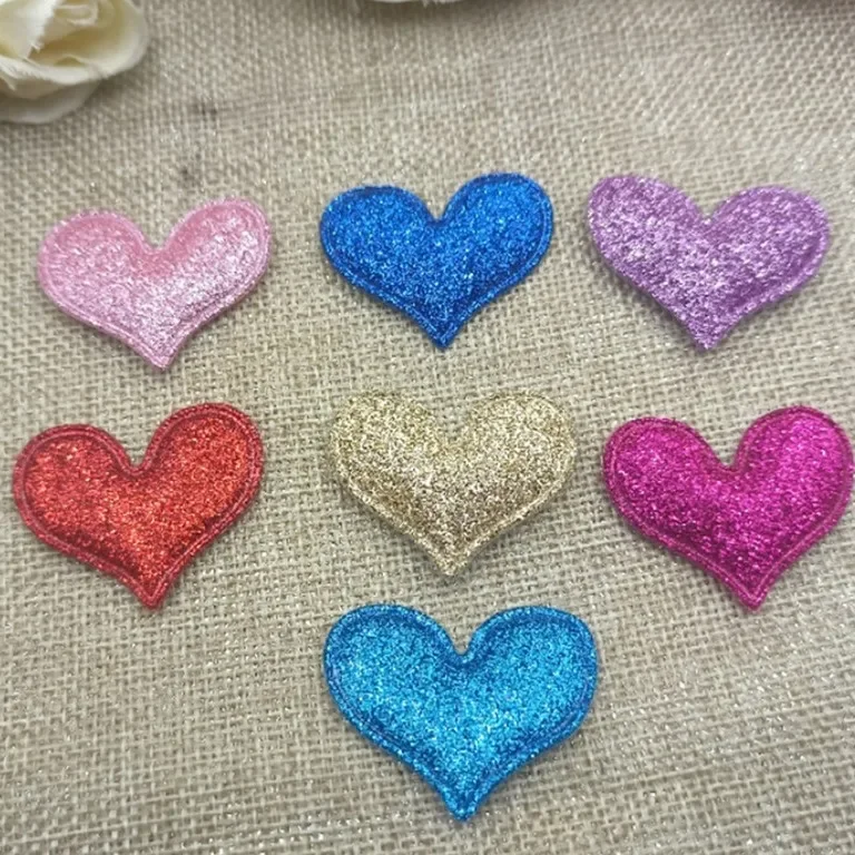 Handmade DIY Korean Style Hair Accessories Fine Powdered Heart Shaped Children's Headwear Clips Decorative Cake Decoration Acces