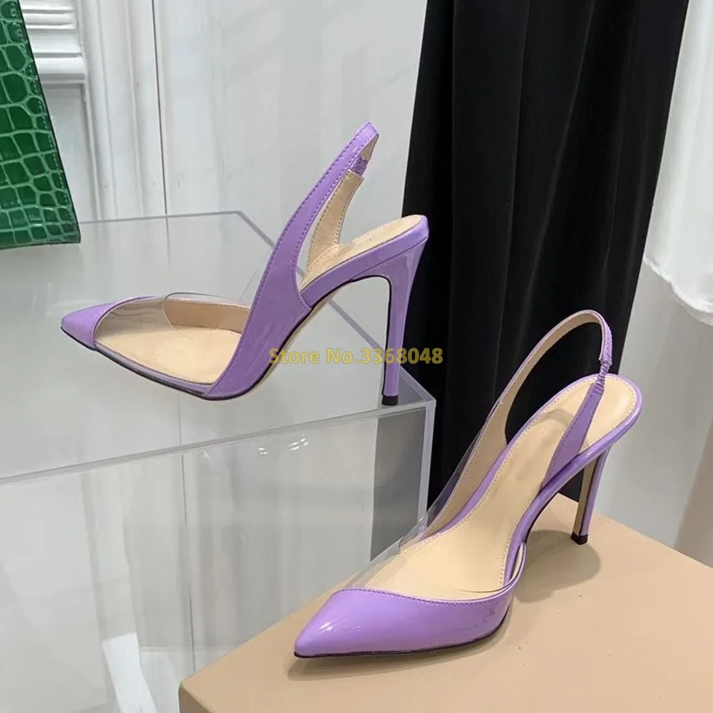 Pvc Leather Women Shoes | Pvc Leather Back Strap | Pvc