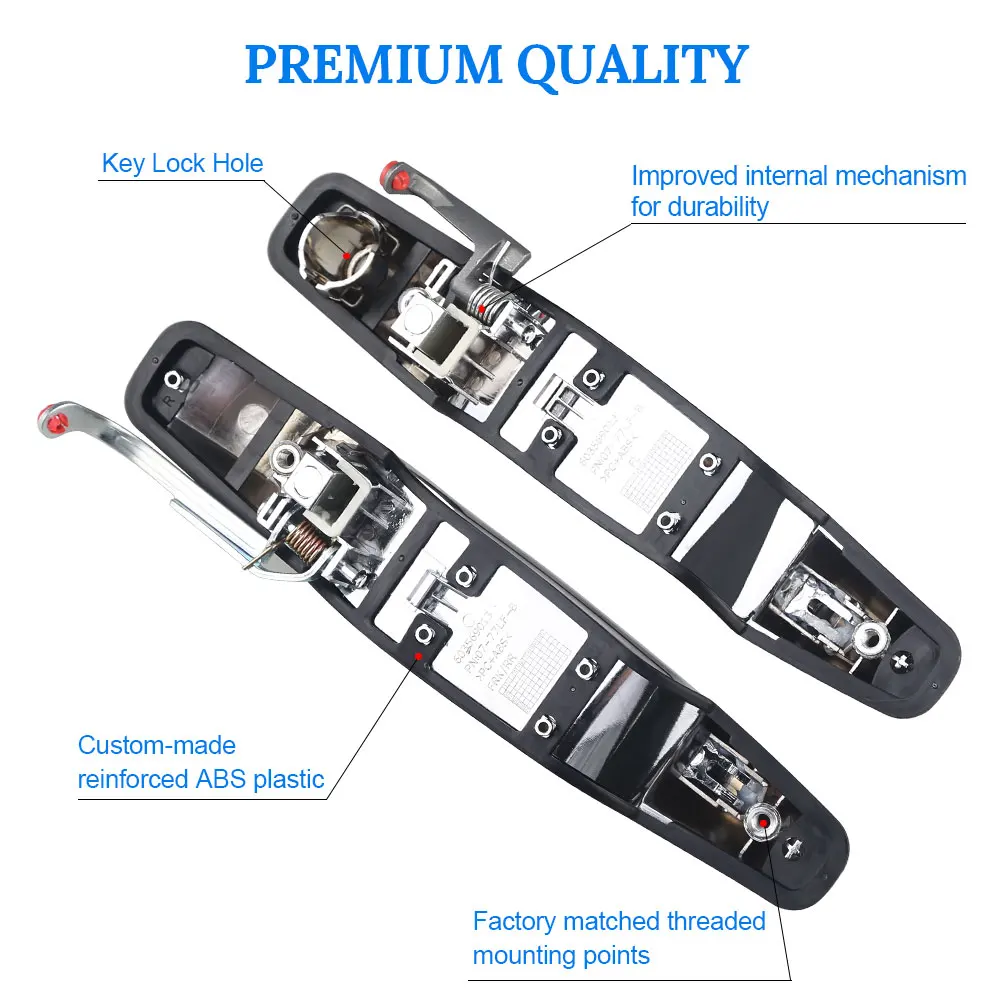 Manija Exterior Cromada Para Puerta Delantera Derecha - Compatible Con Chevy Silverado, GMC Sierra, Cadillac Escalade 2007-2013