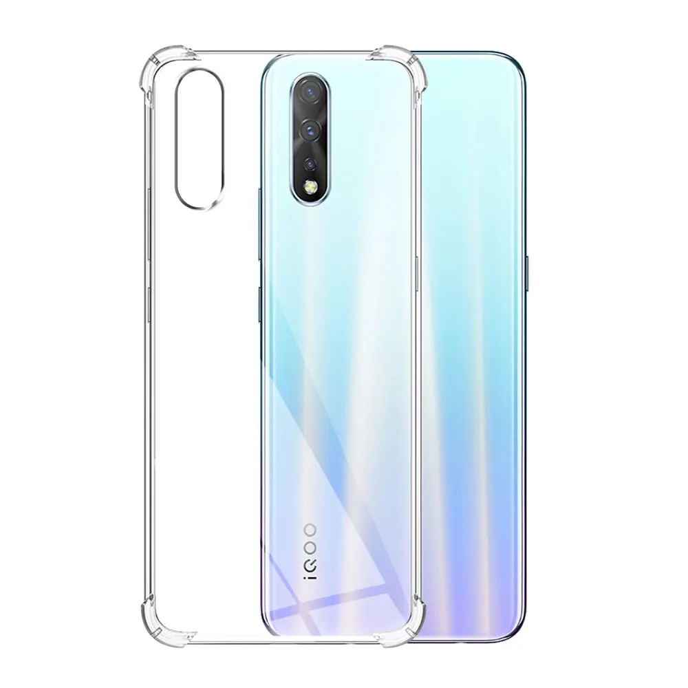 Shockproof Silicone Soft Clear Phone Case - Transparent Coque s
