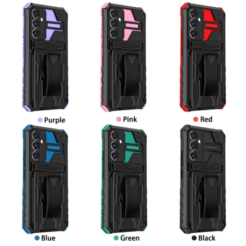 Durable Armor Case with Belt Clip Holster and Kickstand