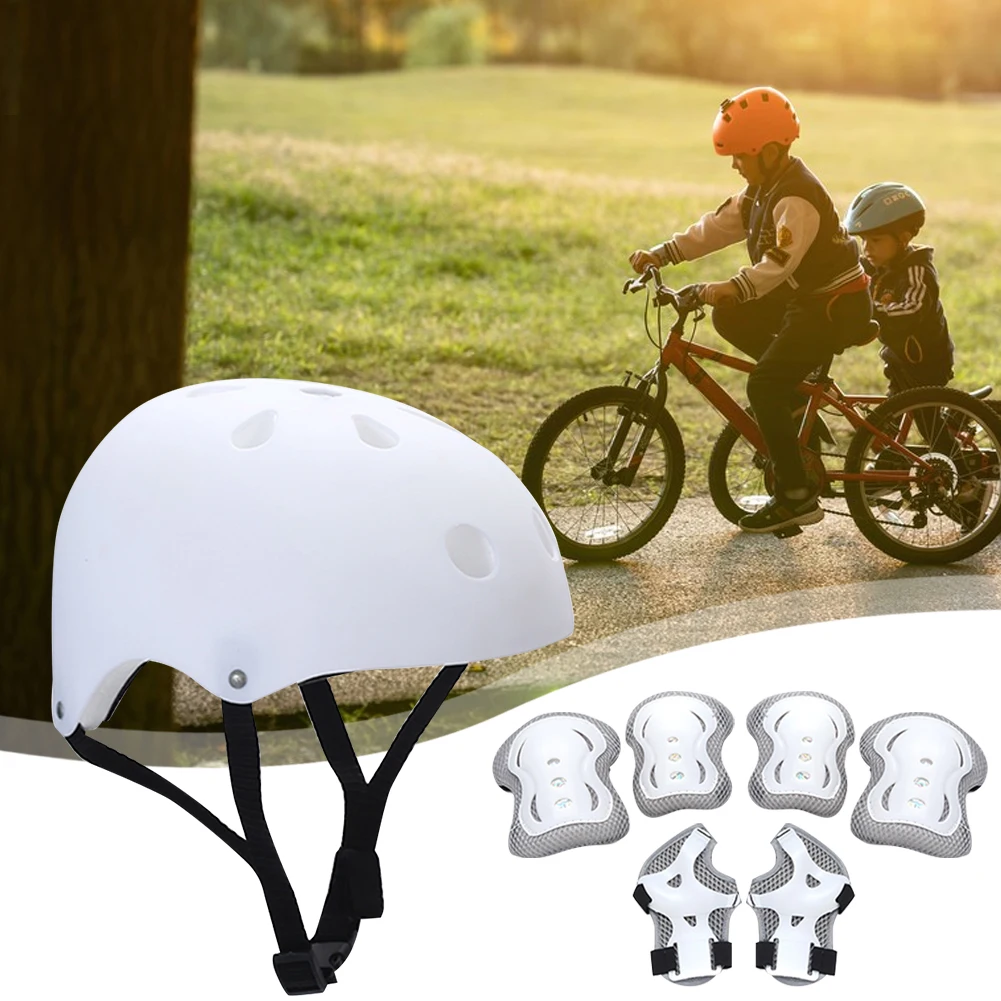 Kids Safety Helmet Knee Elbow Pad Set Toddler Helmet with Protective Gear Set for Bicycle Cycling Skateboard Scooter Skating 3