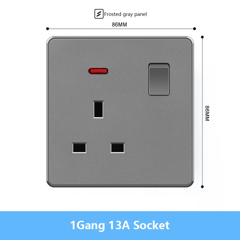 1Gang 13A Socket