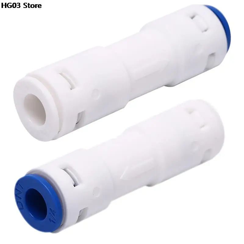 

Hot Selling 1pc Check Valve Push In For Non Return Water Reverse Osmosis System Filters 1/4"