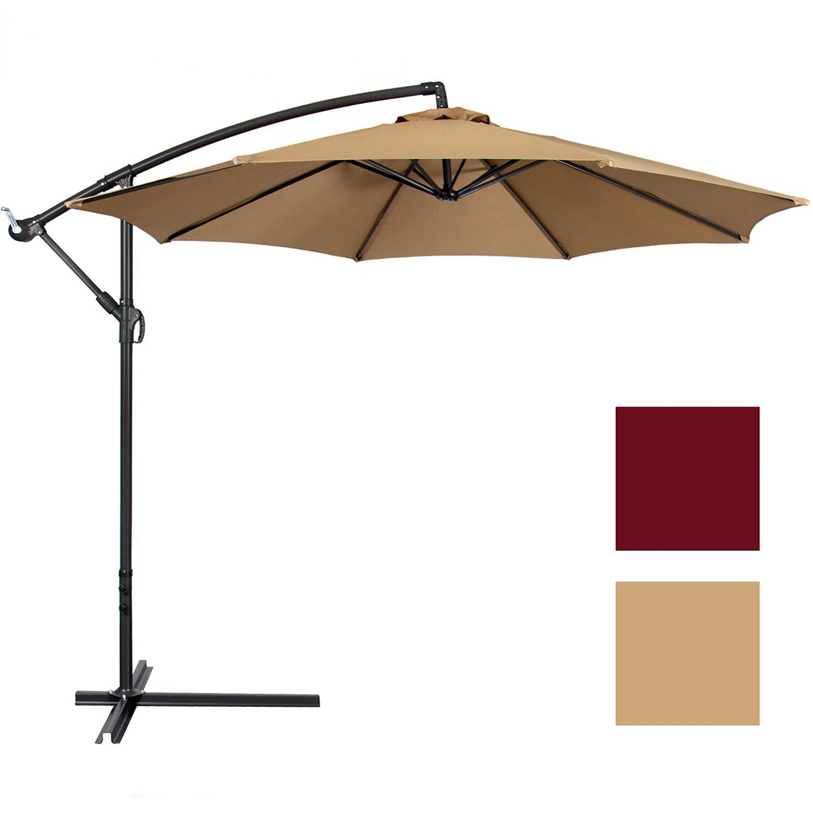 sun terrace Beach umbrella outdoor garden parasol Patio Diameter 3 Meters Anti-UV Polyester Cloth Pool Easy To Install Outdoor