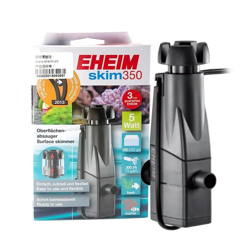 

EHEIM SKIM 350 Compact Surface Skimmer Marine Reef Aquarium Fish Tank Adjustable Flow Rate 5W 300L/h