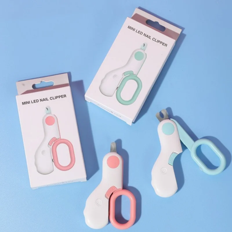 LED Light Cat Dog Nail Clipper Cutter Professional Pet Claw Trimmer with Safety Lock Puppy Kitten Animals Care Grooming Tool Kit 2