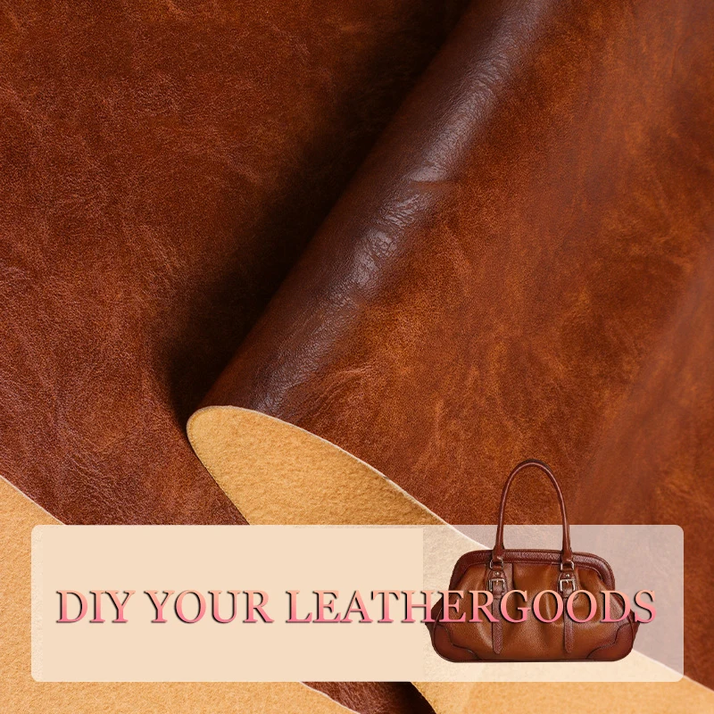 Brown Faux Leather Sheets For DIY Crafts