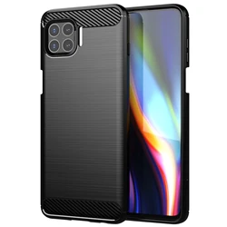 Silicone TPU Shockproof Cell Phone Back Cover for Moto G 5G Plus (Black)