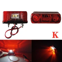  1Pc 10-30V LED 24V Truck Number Plate Lights Lighting Trailer Tractor RV ATV Lorry 12V Car Caravan License Plate Lamp 