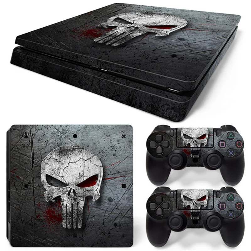 Skull 0158 Ps4 Slim Skin Sticker Decal Cover Per Ps4 Slim Console E 2 Controller Skin Vinyl Slim Sticker Decal