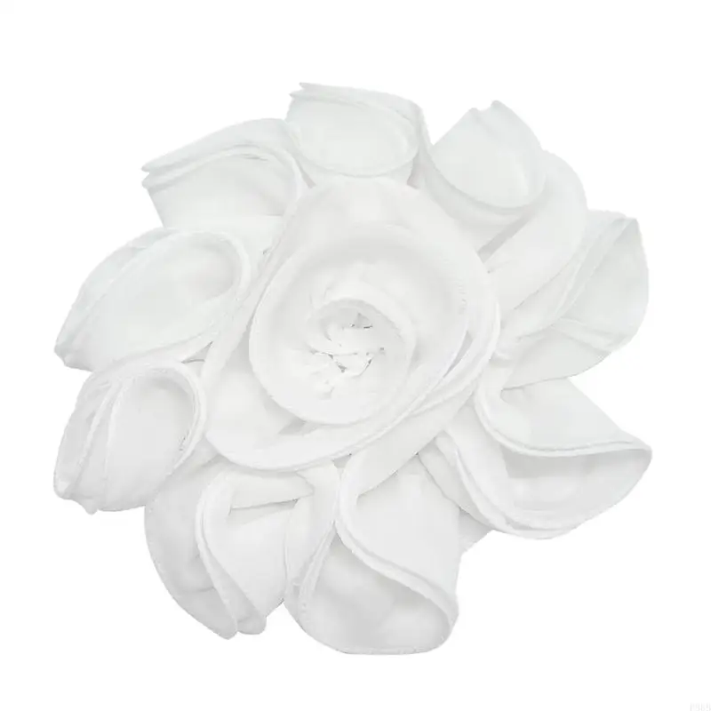 P88B Large Rose Flower Brooches Light Weight Flower Brooch Ceremony Clothes Accessory