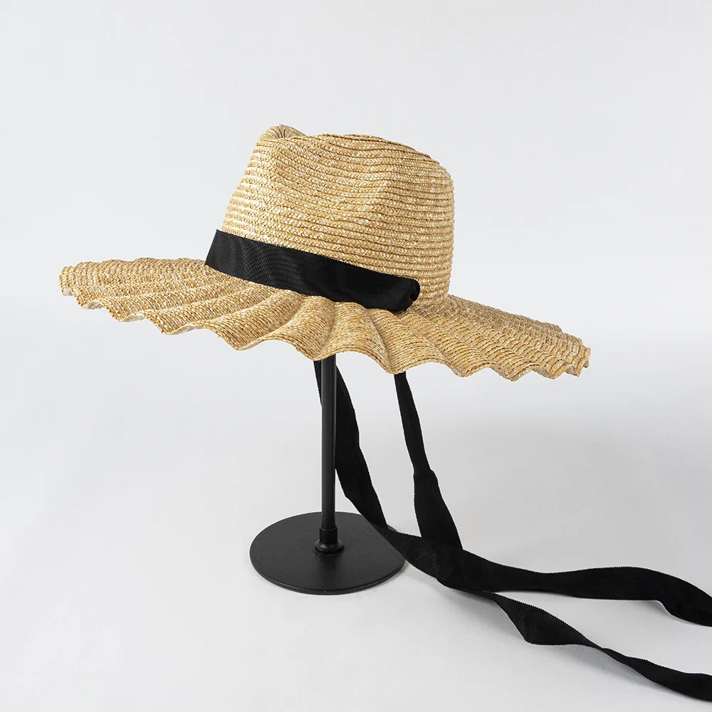 Stylish Straw Sun Hat For Beach And Outdoor Hiking Summer Style_voghion.com