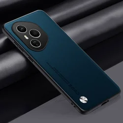 Elegant PU Leather Shockproof Phone Case - Premium Full Protection Cover for Honor 70 Lite (Green)