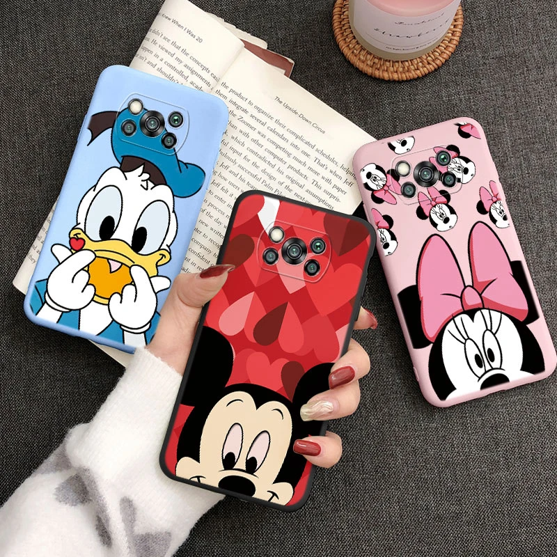 Чехол Минни Дональд дак для Poco X3 Pro PocoX3 NFC телефонные чехлы милый мультяшный чехол с Микки Маусом ТПУ мягкий чехол для Poco X3 X 3