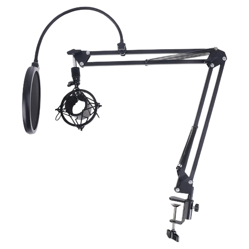 

Condenser Microphone Mic Shock Mount Holder for Large Diaphram Mic Clip Black N2UB