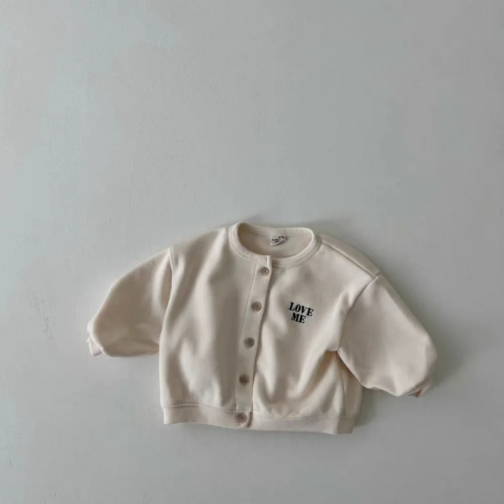 Autumn New Baby Long Sleeve Letter Jacket Infant Girl Cotton Coat Toddler Boy Casual Cardigan Children Clothes baby jacket