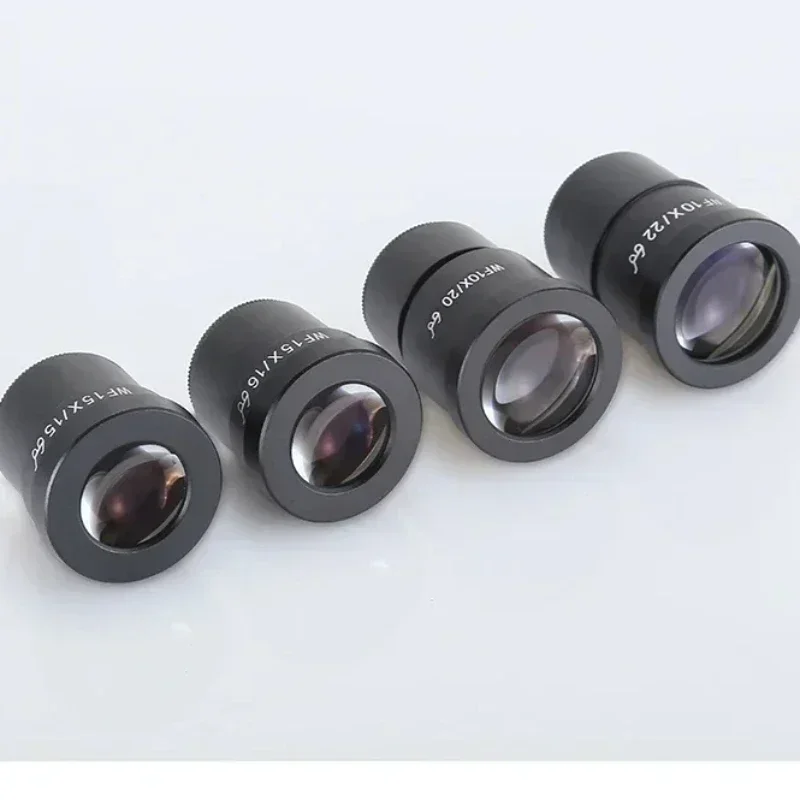 W10X WF15 WF20X WF25X WF30X High-Point Eyepiece Wide Field 30mm Mounting Size Eye Lens for Stereo Microscope
