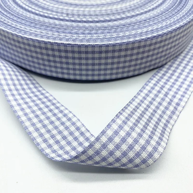 25mm Plaid Cotton Ribbon Wedding Christmas Decoration DIY Sewing Fabric Handmade Bow Ribbon Flower Gift Packaging ribbon decoration ribbon supplies cotton ribbon christmas ribbon sewing ribbon wrapping ribbon