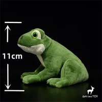 Frog Plush Toy High Fidelity Green Frog Plushie Arrow Tree Frog Peluche Lifelike Stuffed Animals Simulation Doll Kawai Toy Gifts 2