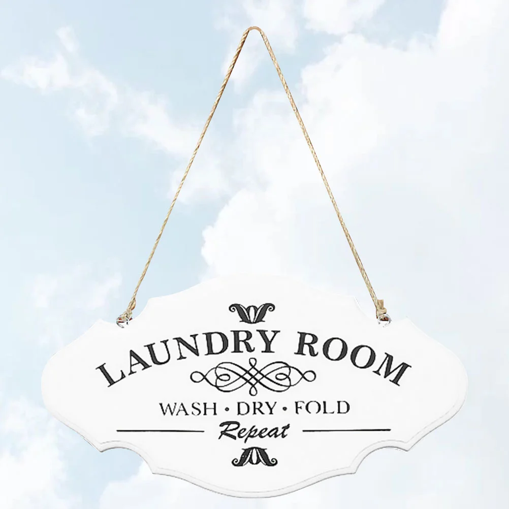 

Laundry Room Hangtag Vintage Outdoor Decoration Signs Sign for Hotel Home Shop Wood Hangers Outdoor Decoration Signs Sign Door