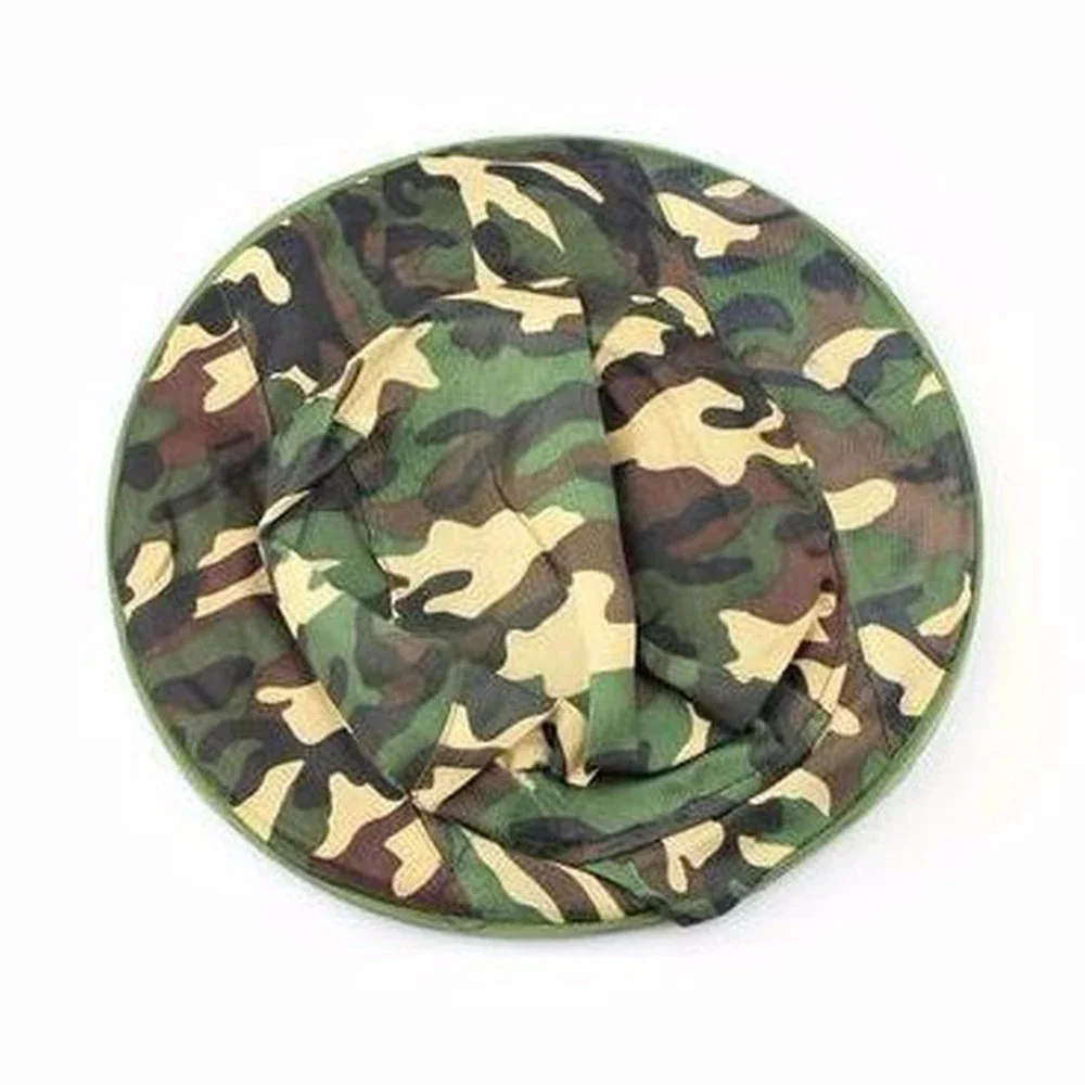 1 Pcs Beekeeping Hat Outdoor Camouflage Shawl Wild Anti-mosquito Bee Cap Jungle Fishing Mosquito Net Hat Sun Protector Hats