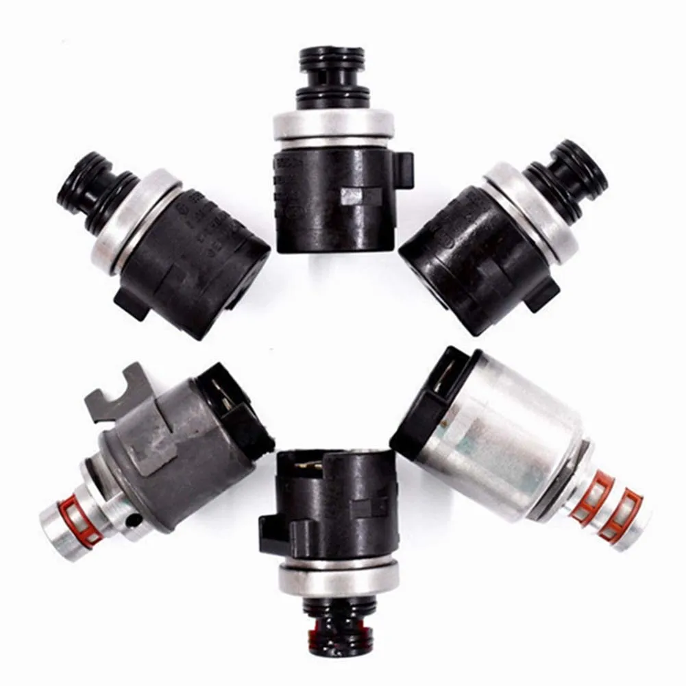 

6Pcs For Honda Ranger Mustang Acura Mazda Mercury Transmission Shift Solenoid Valve Kit 5R44E 4R44E 4R55E 5R55E 56421B 56431