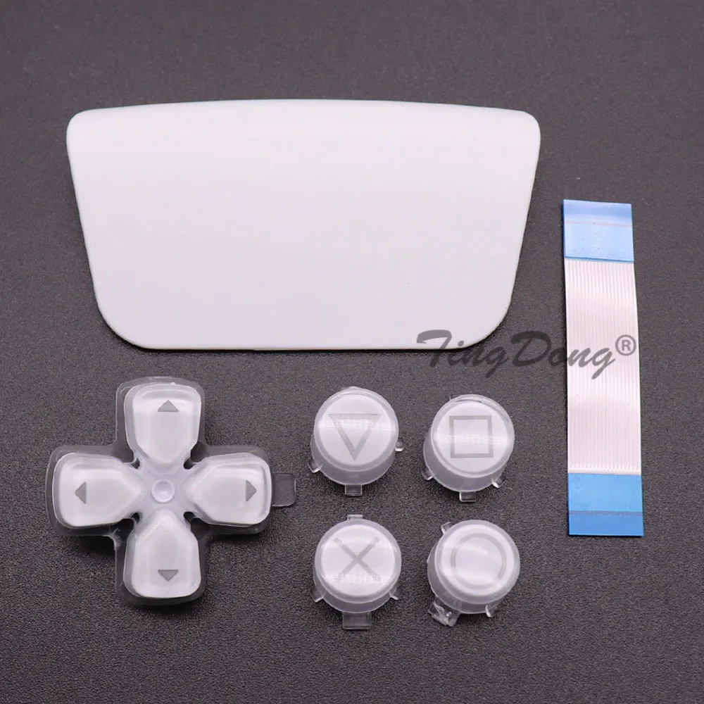 Bottoni In Cristallo Di Plastica Di Ricambio ABXY D Pad Driection Key K Per Controller DualSense 5 PS5