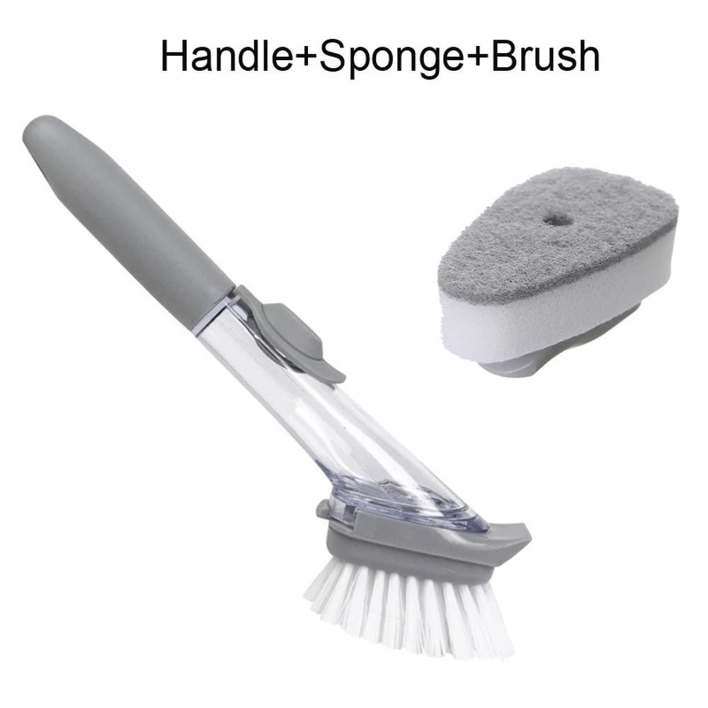 Cheap Long Handle Cleaning Brush Kitchen Easy Dish Washing