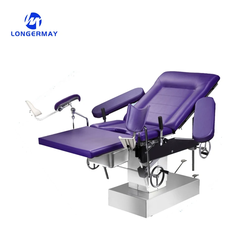 

Medical Manual Portable Gynecological Exam Table Delivery Bed With Mattress