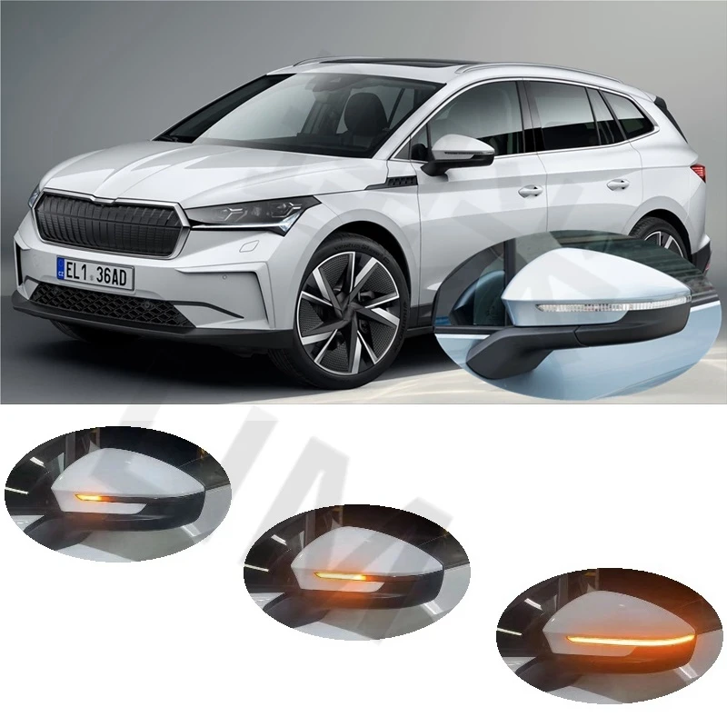 Misura Per Skoda Enyaq Iv 5Ac 5Az 2020 2021 2022 2023 2024 Indicatore Lampeggiante A Led Dinamico Indicatore Di Direzione A Specchio Laterale