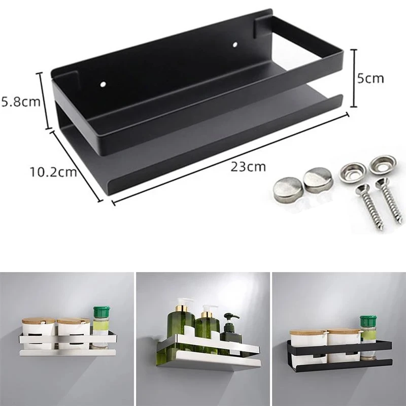 

Bathroom Shelves Corner Shelf Shower Storage Rack Holder Toilet Organizer Accessories Drilling Shower Shelf Stainless Steel