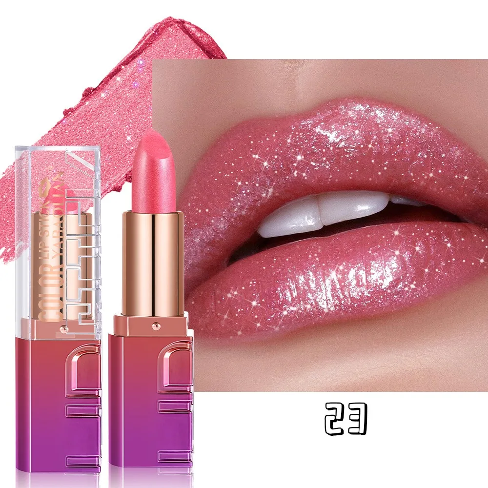 Schimmernder Perlglanz Lippenstift Mit Goldpartikeln Metallic_voghion.com