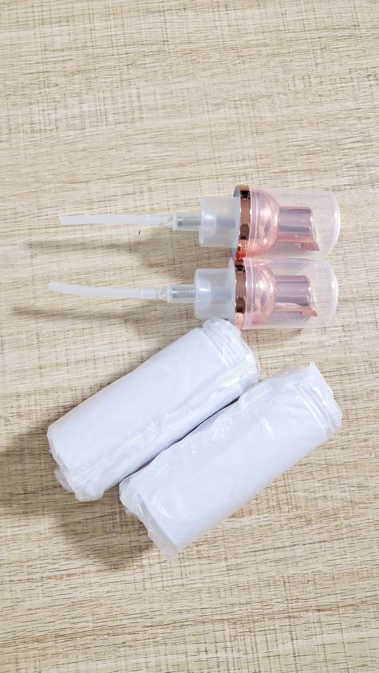 Plastic Squeeze Bottles 10/30/50pcs Plastic Foam Bottle Dispenser Foam Eyelash Cosmetic Pump Bottle Empty Face Cleaner Soap Rose Gold