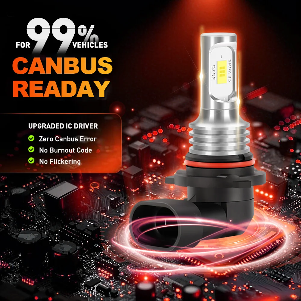 2Pcs 6000K 자동차 전면 안개등 20000LM 포드 레인저 용 울트라 브라이트 LED 전구 2001-2011 2004 2005 2006 2007 2008 2009 2010