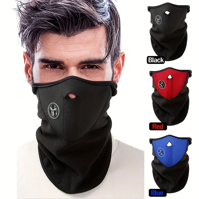 Winter Fleece Thermal Windproof Ski Mask Neck Guard Scarf Cycling Running Outdoor Activities thermal balaclava