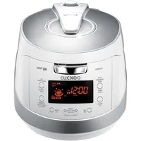 Induction Heating Pressure Rice Cooker – 18 built-in programs including Glutinous, Non-Stick Coating, White/Silver, 6 Cups 1