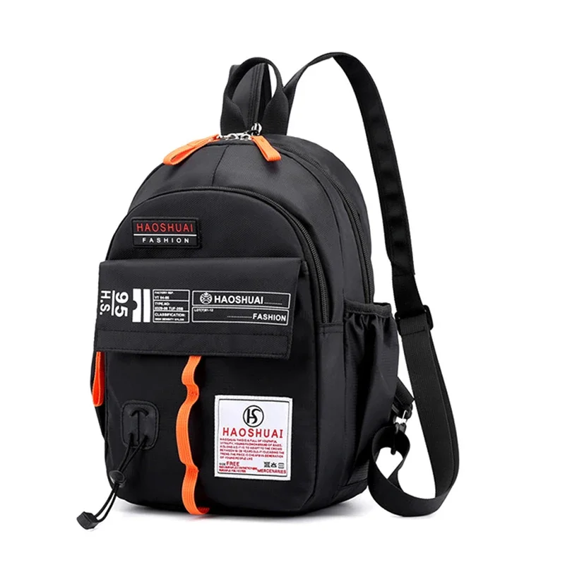 Nylon Men Sling Rucksack Small Backpack Casual