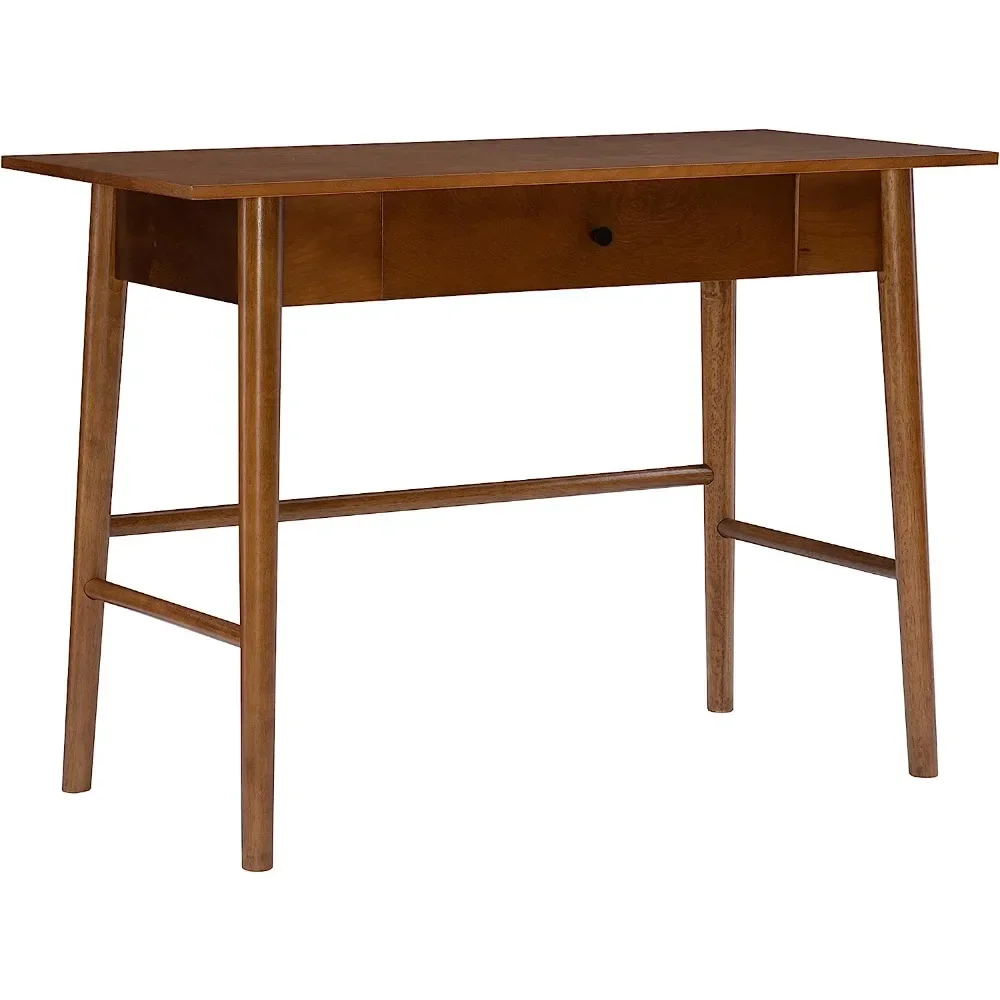 

Linon Melissa Mid-Century Walnut Desk, 42" W x 19" D x 30" H