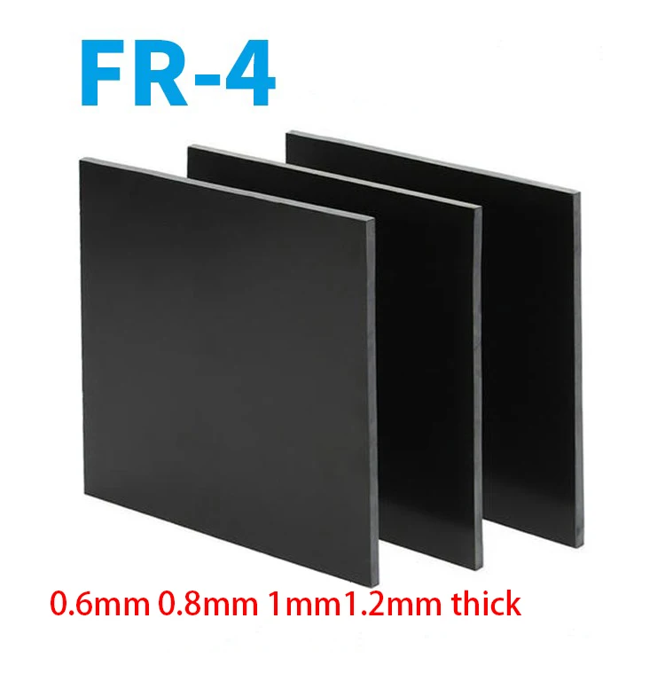 0.6mm 0.8mm 1mm1.2mm Thick Black G10 Fiberglass Panel Fr4 Fiberglass