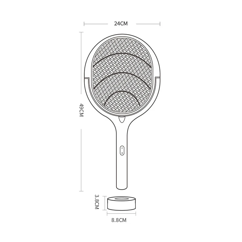New Xiaomi 5In1 Mosquito Killer Lamp Multifunction Angle Adjustable Electric Bug Zapper USB Rechargeable Smart Mosquito Swatter