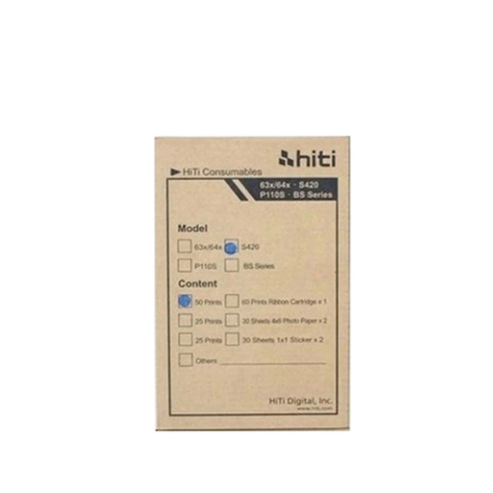Papel Fotográfico para Hiti Papel de Impressão 50 Impressões 50 Folhas Imagem para Hiti s 420 P3411 P3410 1pc Novo - Imagem 2