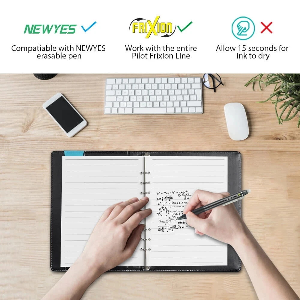 50pcs Drawing Notepad Erasable Notebook Digital Inner Paper Refill Diary DIY for PU A5 Planner School Office Supplies 6